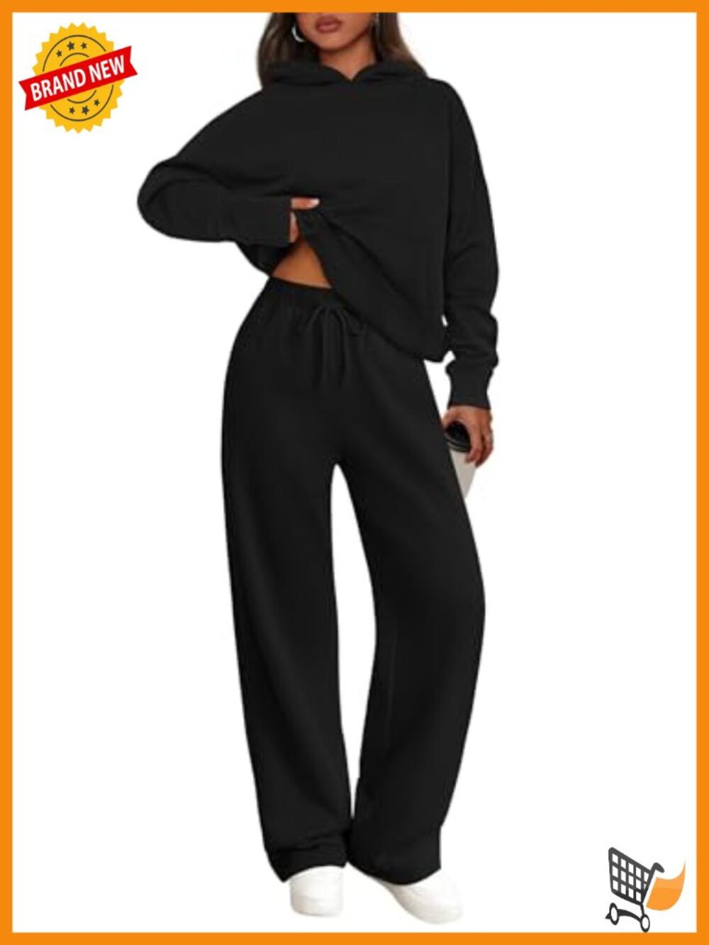 Women's 2 Piece Sweatsuit Set Cotton Blend Lounge Matching Tracksuit